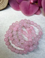 Rose Quartz Gemstone Bracelet for Love, Compassion, and Friendship