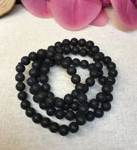 Lava Stone Gemstone Bracelet for Embracing Change, Grounding & Connection to the Earth
