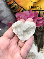 Crystal Quartz Geode Heart for Aura Cleansing, Amplification & General Healing