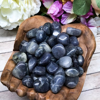 Iolite Tumbled Stone for Personal Growth, Intuition & Overcoming Addiction
