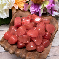 Cherry Quartz Tumbled Stone for Keeping You Balanced, Energetic & Restored