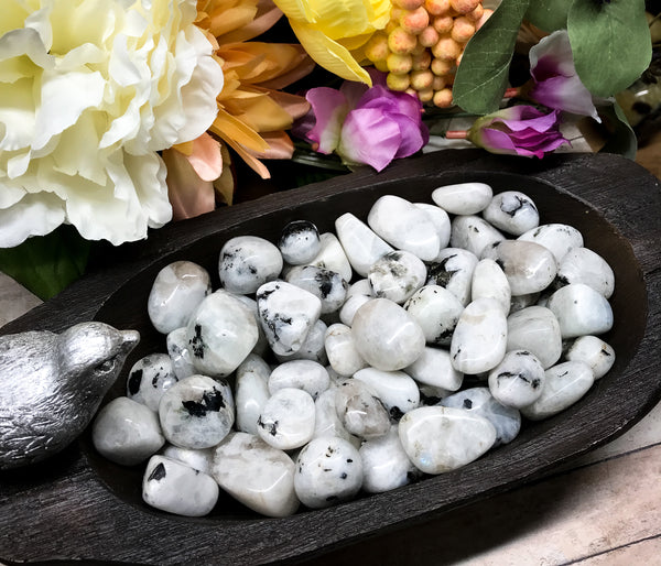 Moonstone Tumbled Stone for New Beginnings, Inner Growth & Intuition