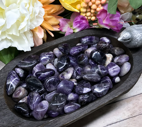 Amethyst Tumbled Stone for Protection, Selflessness & Relieving Stress
