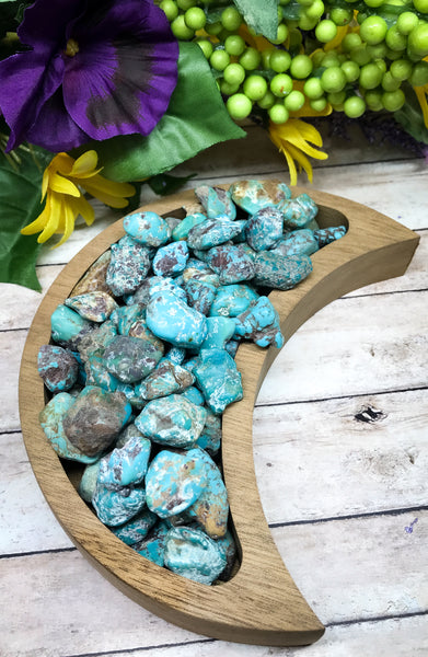 Turquoise Tumbled Stone for Preventing Exhaustion, Panic Attacks & Anti Depressant