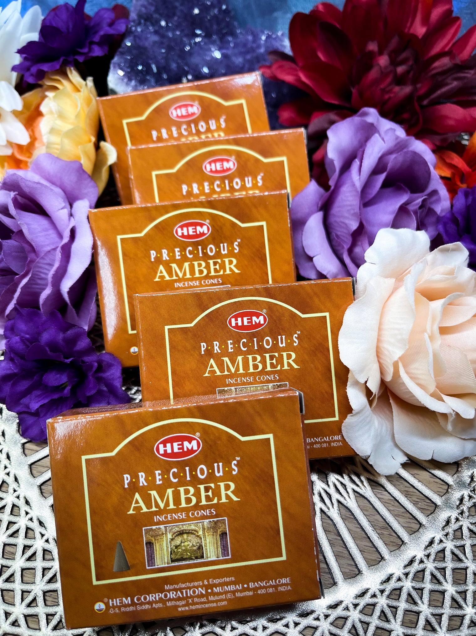 Amber Incense Cones