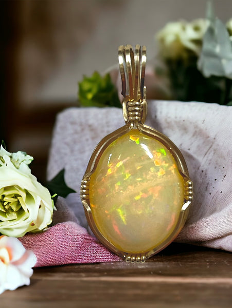 Ethiopian Opal Pendant for