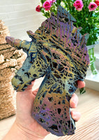 Titanium Aura Sphalerite Unicorn for Chakra Charging, Restores Balance & Promotes Positive Energy