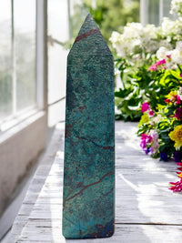 Chrysocolla Tower for Expression, Knowledge & Empowerment