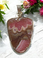 Rhodochrosite Pendant for Balancing Yin / Yang Energy, Positive Thinking & Self Acceptance