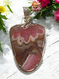 Rhodochrosite Pendant for Balancing Yin / Yang Energy, Positive Thinking & Self Acceptance
