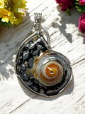 Turbosarmaticus Shell Pendant for Embracing Change, Adaptability & Fluidity