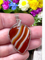 Red Sardonyx Pendant for Passion, Positive Relationships & Courage