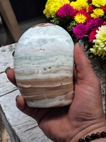 Blue Caribbean Calcite Freeform for Inner Purpose & Elevating Consciousness
