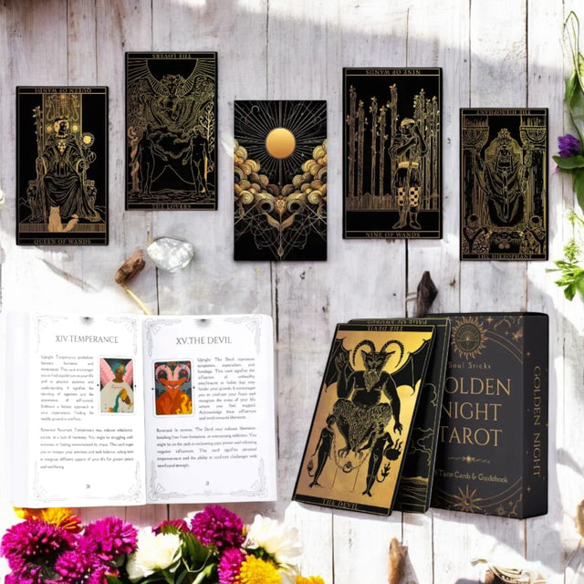 Golden Night Tarot Cards
