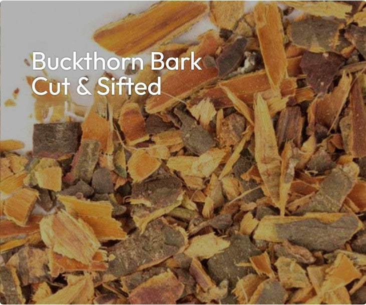Buckthorn Bark- "Clear What Clings. Restore What's Yours"