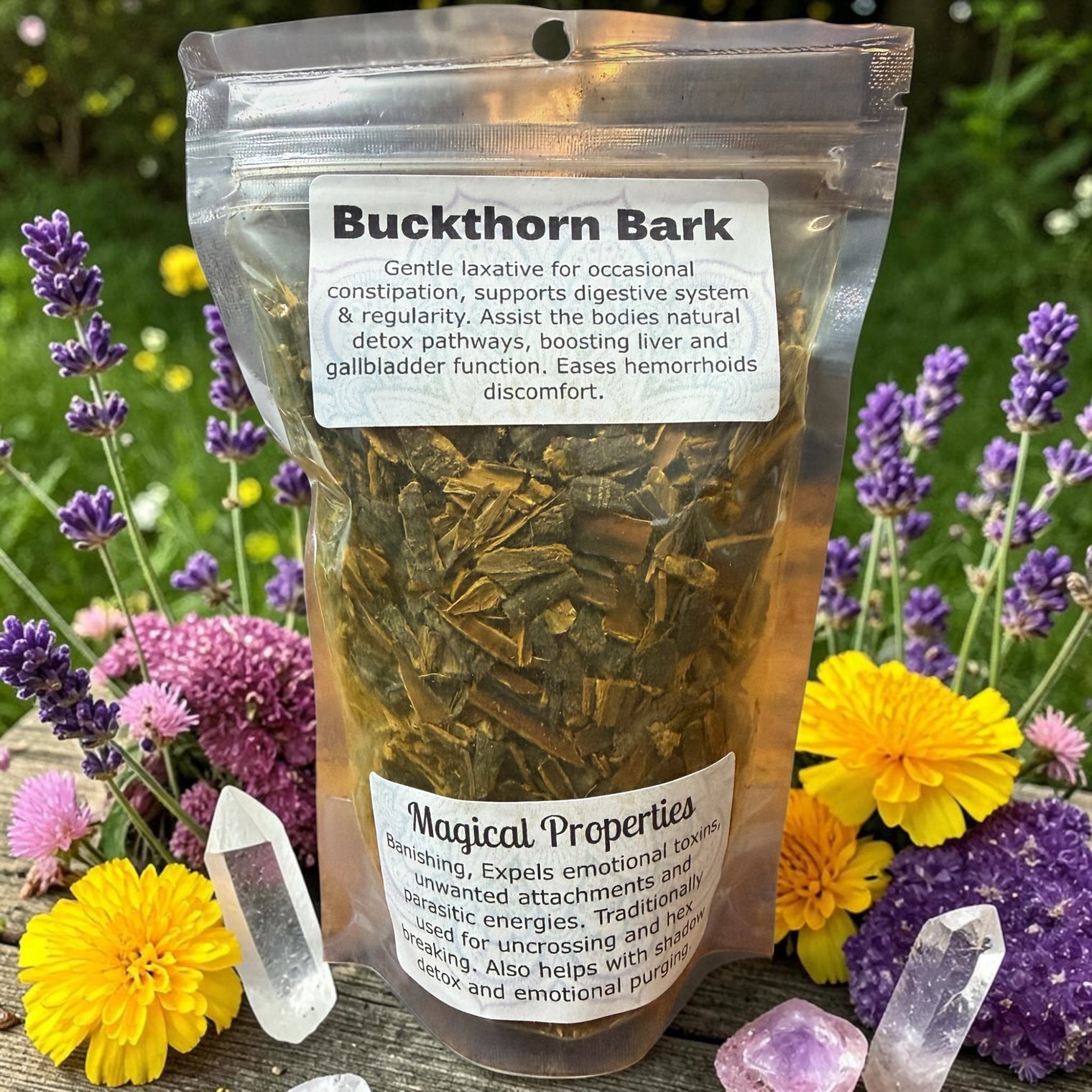Buckthorn Bark- "Clear What Clings. Restore What's Yours"
