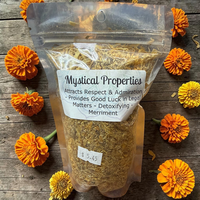 Orange Marigold "Solar Healing, Golden Protection, Gentle Renewal"