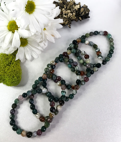 Fancy Jasper Gemstone Bracelet for Well Being, Wholeness and Relaxation