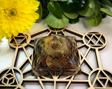 Mixed Stone Chakra Orgonite Pyramid for Aligning & Cleansing Your Chakra's