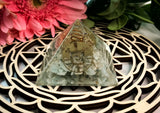 Amazonite Orgonite Pyramid for Communication, Objectivity & Inner Conflicts