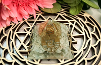 Amazonite Orgonite Pyramid for Communication, Objectivity & Inner Conflicts