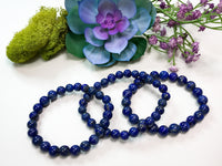 Lapis Lazuli Gemstone Bracelet for Truth, Self Awareness and Self Expression