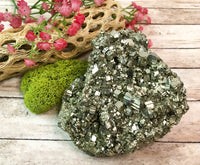 Iron Pyrite Mineral Specimen  for Boosting Energy Levels, Attracts Abundance & Helps You To Live Life To The Fullest