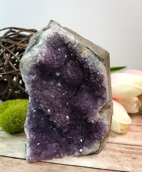 Amethyst Crystal Geode for Protection, Selflessness & Relieving Stress