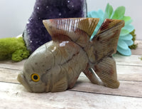 Rhyolite Carved Fish for Recognizing Your Potential & Encourages You To Reach For Your Dreams