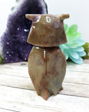 Rhyolite Carved Owl for Recognizing Your Potential & Encourages You To Reach For Your Dreams