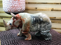 Rhyolite Carved Rhino for Recognizing Your Potential & Encourages You To Reach For Your Dreams